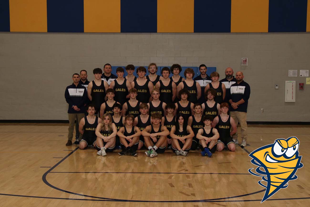 wrestling team and coach