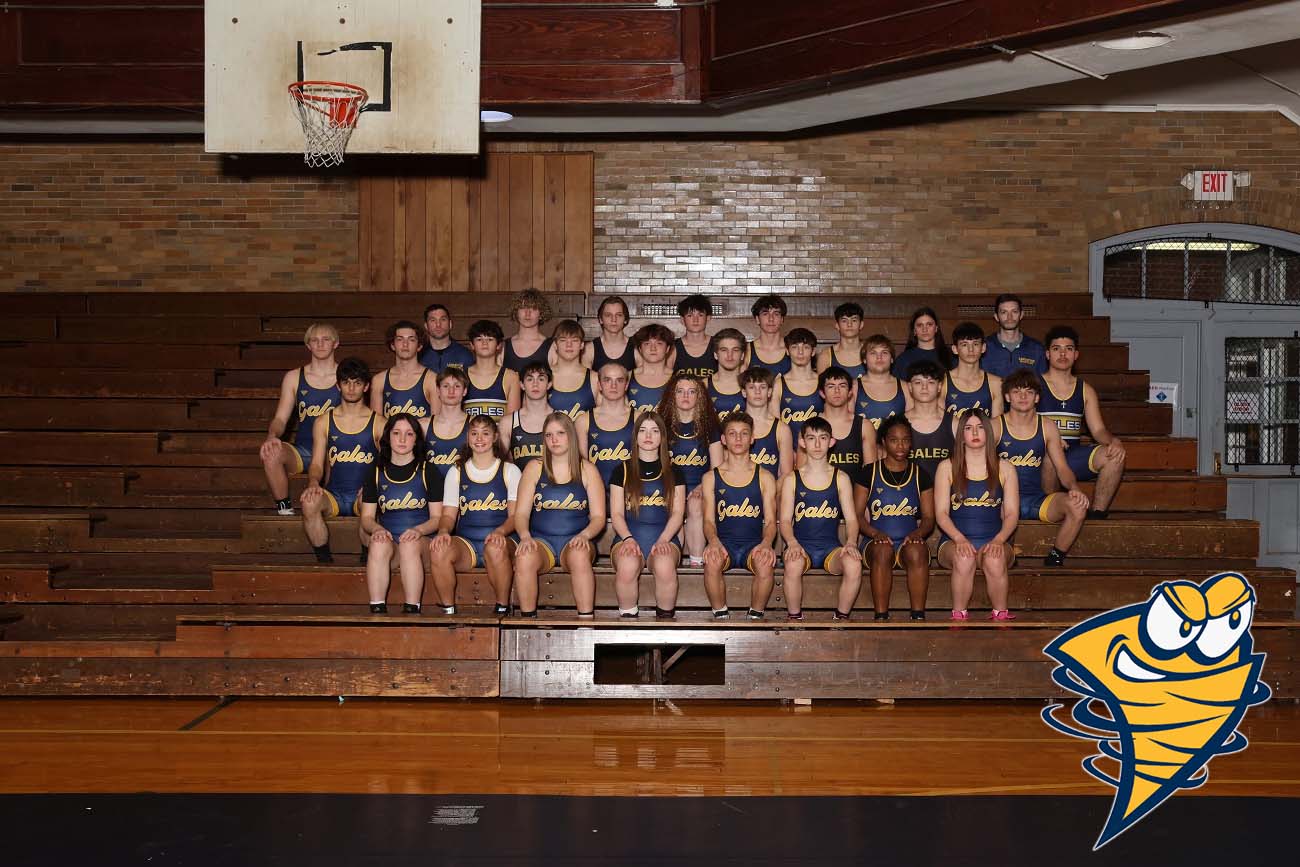 wrestling team and coach