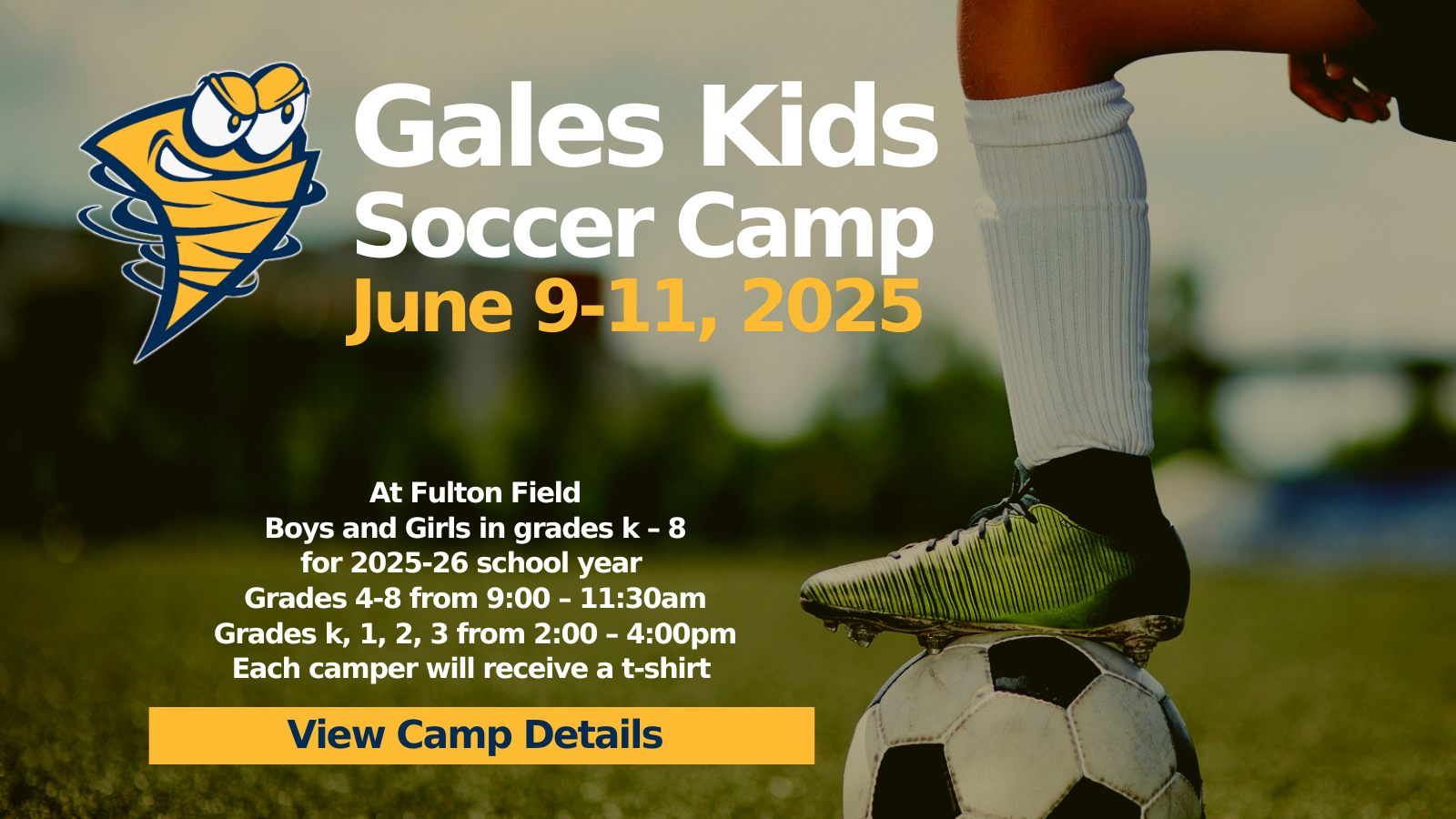 kids soccer camp ad