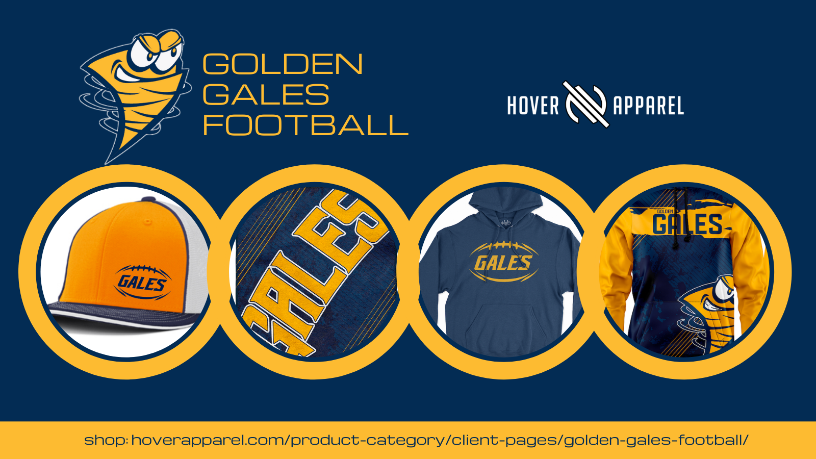 Golden Gales Football apparel