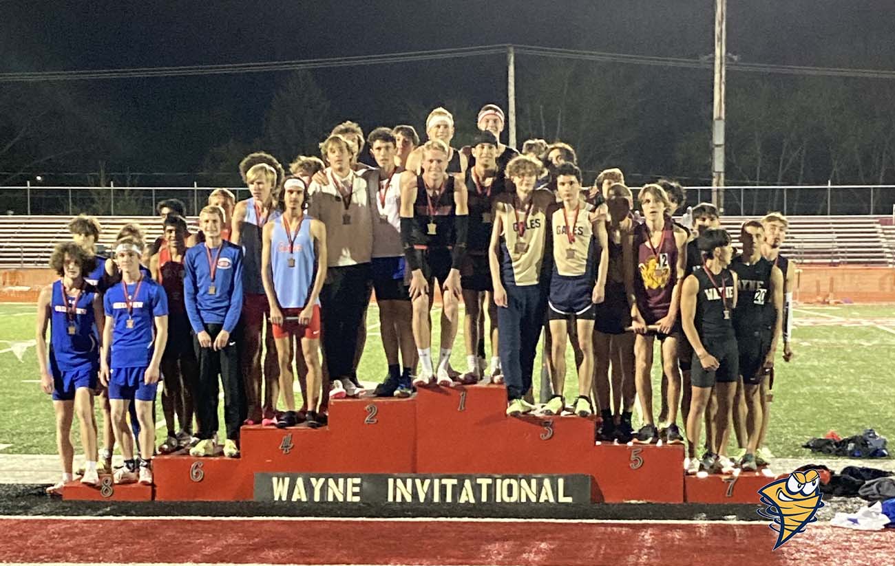 Podium Pictures Wayne Invitational runners awards